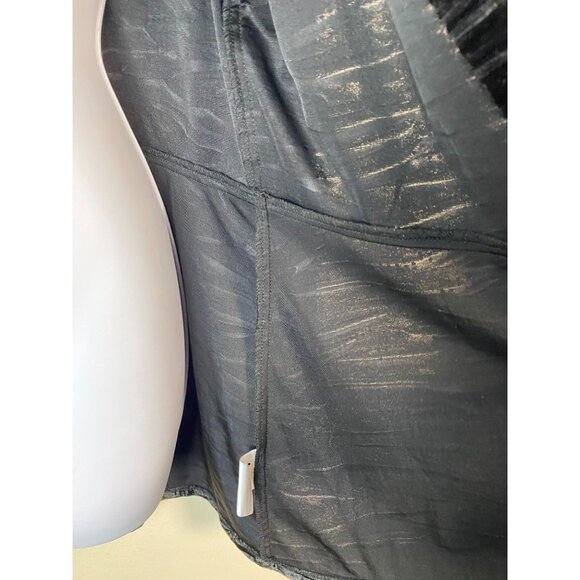 Frank Lyman Black Velvet Sequined Cardigan Size 14 Glitter Event Whimsigoth Goth - Picture 10 of 14